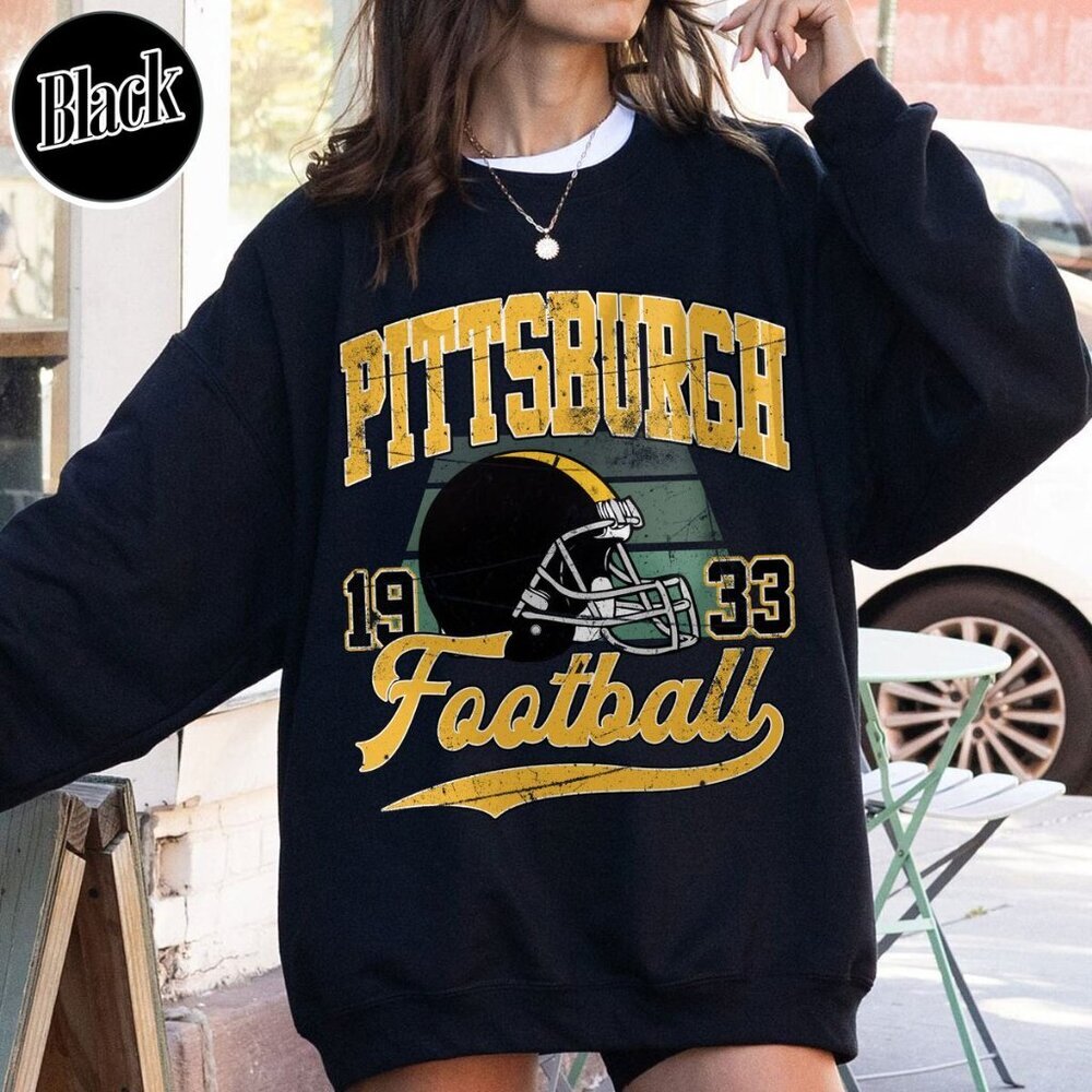 Pittsburgh Football Vintage Style Crewneck Sweatshirt 17